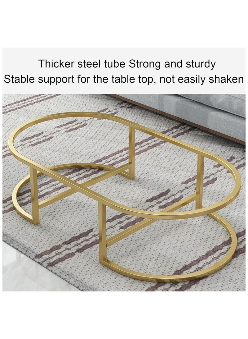 DubaiGallery Coffee Table Living Room,Two Tiers Tea Table for Living Room Furniture End Table - Image 4