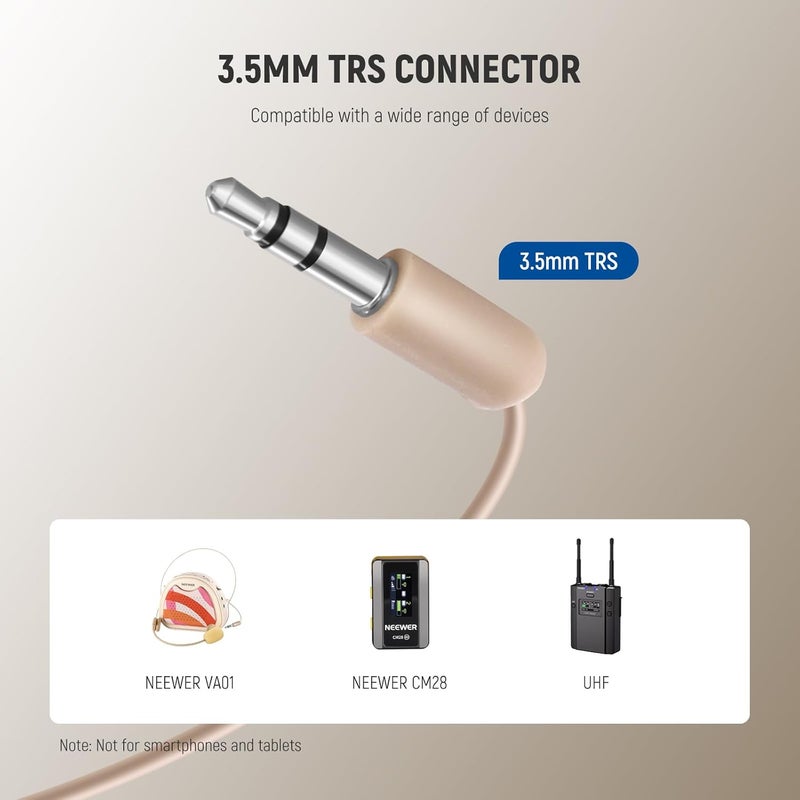 Microphone Headset, Mono Track for Wired Voice Amplifier, Standard 3.5mm TRS Connector Jack Head Mic Plug for Teachers, Fitness Coaches, Tourism Guides, Public Speakers, LM9 - Image 3