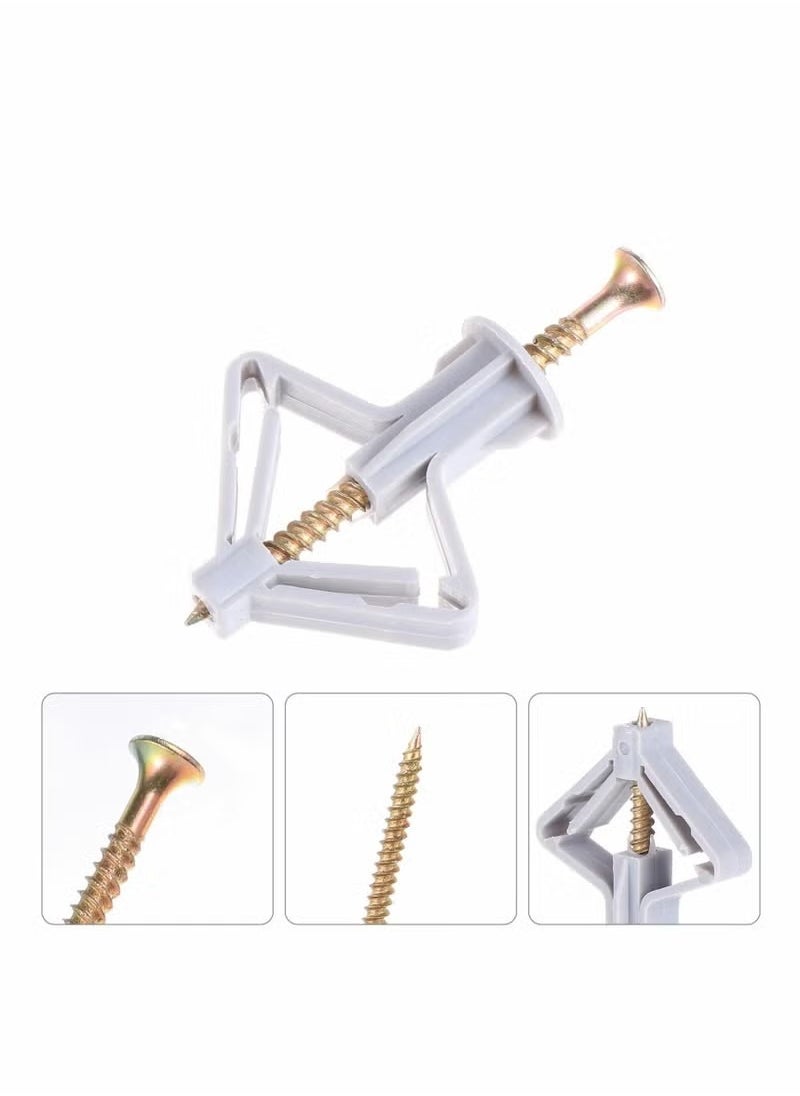 Generic - Drywall Anchors Kit Hollow Wall Anchors Self Tapping Sheetrock Anchors Plasterboard Fixings Wall Fixing Screws - Image 1