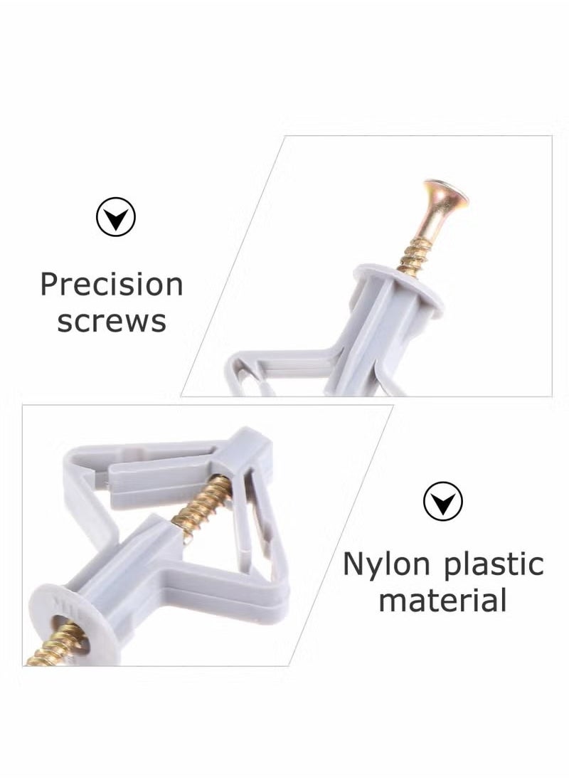 Generic - Drywall Anchors Kit Hollow Wall Anchors Self Tapping Sheetrock Anchors Plasterboard Fixings Wall Fixing Screws - Image 1