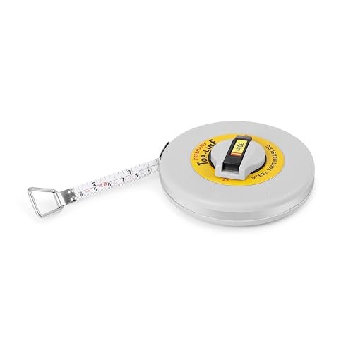 FREEMANS TN30 Top Line 30m:9.5mm Steel Measuring Tape - 30m/100ft || Unbreakable ABS Case || Stainless Steel Band || Dura Coat Tape Blade || Stainless Steel Mouth with End Hook - Image 5