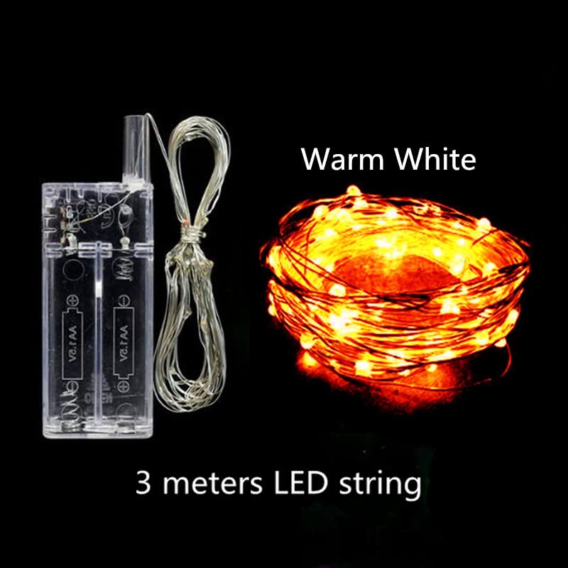 UZER 10 PACKS LED Bobo Balloons, Clear Light Up Balloons Helium,String Lights for Party Birthday Wedding Quinceanera Decorations (Warm White) - Image 2