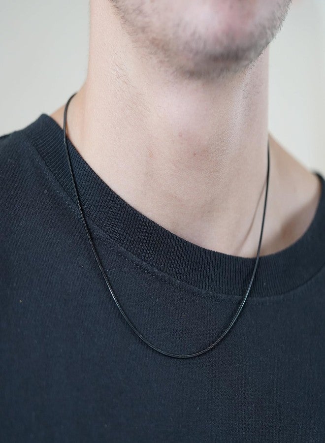 Mahi Exclusive Black Silver Long Chain for Men and Boys (CN1100231B) - Image 4