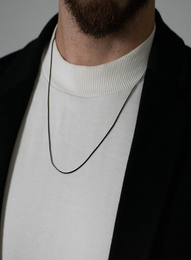 Mahi Exclusive Black Silver Long Chain for Men and Boys (CN1100231B) - Image 2
