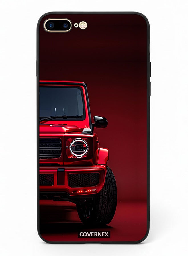 Covernex Apple iPhone 7 Plus Protective Case Cover Printed Featuring Crimson Luxury SUV - Image 2