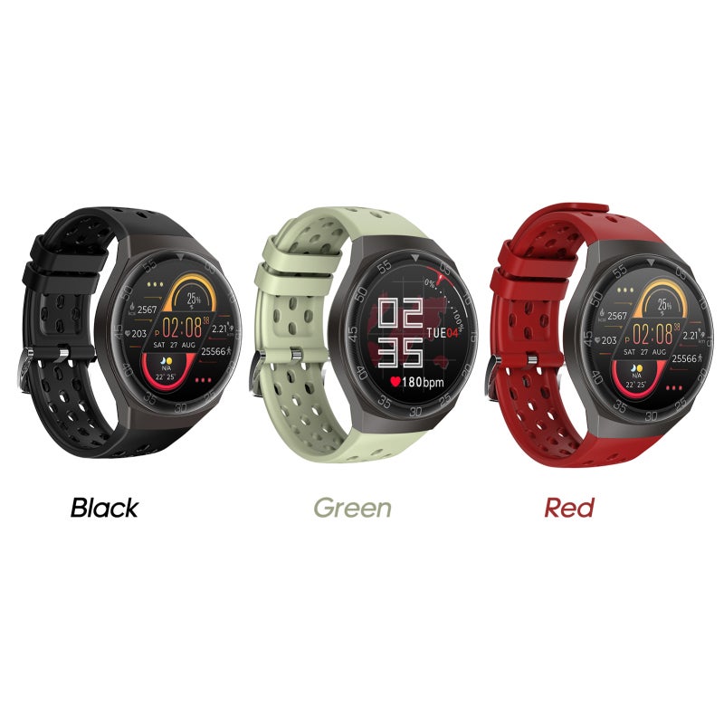 Fitness Watch: 1.28Inch Color Green Screen 2.5D Cambered Surface - VC325 Dual Sensor 24-Hour Heart Rate & Blood Oxygen Monitoring Activity Tracker for Health Monitoring Sports & Daily Life - Image 3