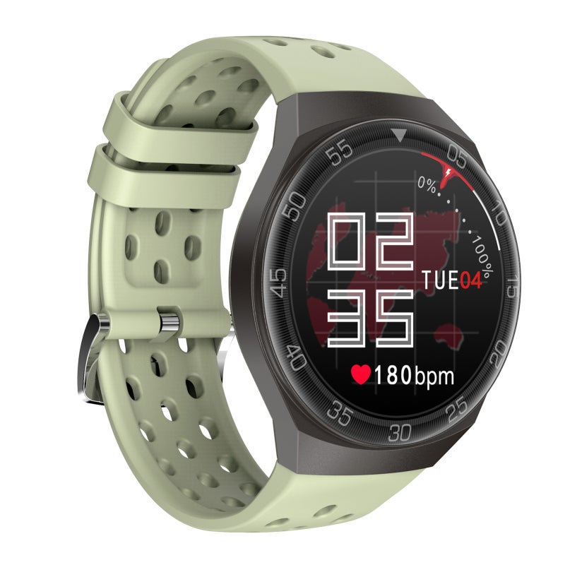 Fitness Watch: 1.28Inch Color Green Screen 2.5D Cambered Surface - VC325 Dual Sensor 24-Hour Heart Rate & Blood Oxygen Monitoring Activity Tracker for Health Monitoring Sports & Daily Life - Image 1