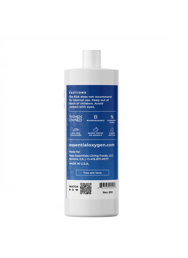 Essential Oxygen Essential Oxygen Food Grade Hydrogen Peroxide 3%, Natural Cleaner, Refill, 32 Fl Oz  - Image 3