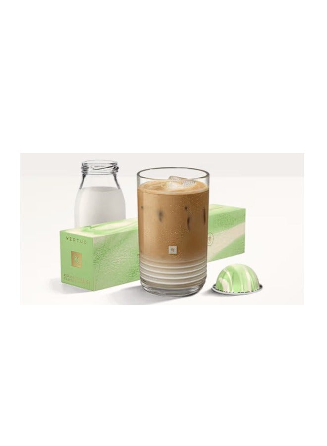 نسبرسو كبسولات قهوة نسبرسو فيرتو لاين كولد إكسبيرينسز بنكهة الفستق والفانيليا مع الثلج، 10 كبسولات، عبوة من قطعة واحدة - Image 1