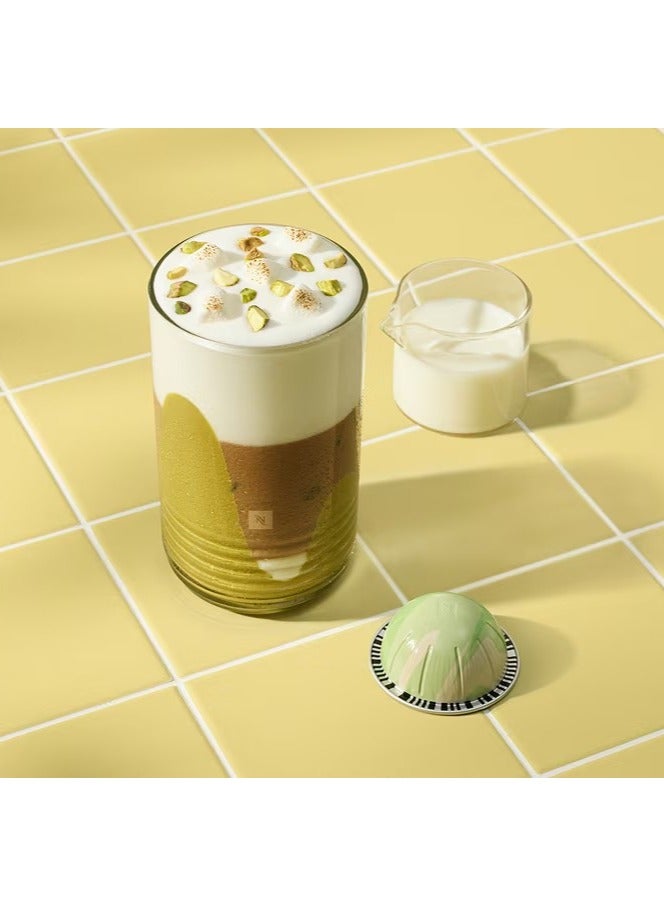 نسبرسو كبسولات قهوة نسبرسو فيرتو لاين كولد إكسبيرينسز بنكهة الفستق والفانيليا مع الثلج، 10 كبسولات، عبوة من قطعة واحدة - Image 2