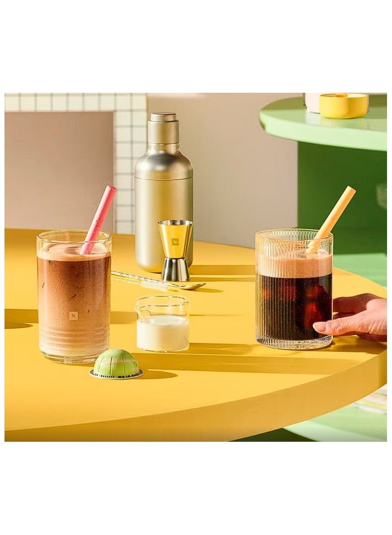 نسبرسو كبسولات قهوة نسبرسو فيرتو لاين كولد إكسبيرينسز بنكهة الفستق والفانيليا مع الثلج، 10 كبسولات، عبوة من قطعة واحدة - Image 3