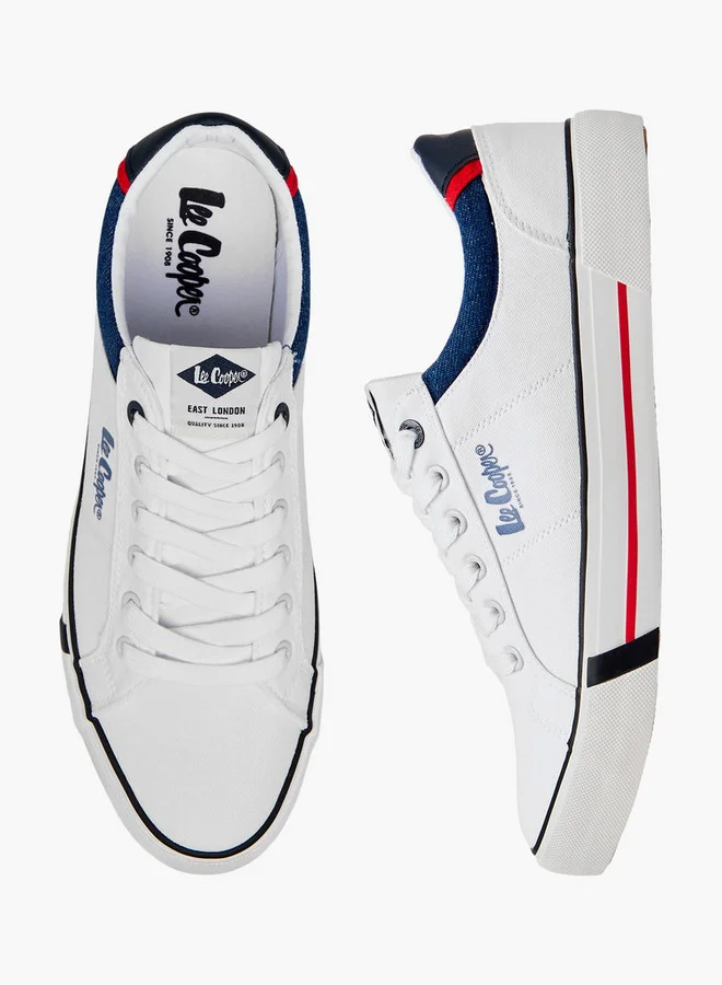 Lee Cooper Men's Logo Detail Lace-Up Sneakers