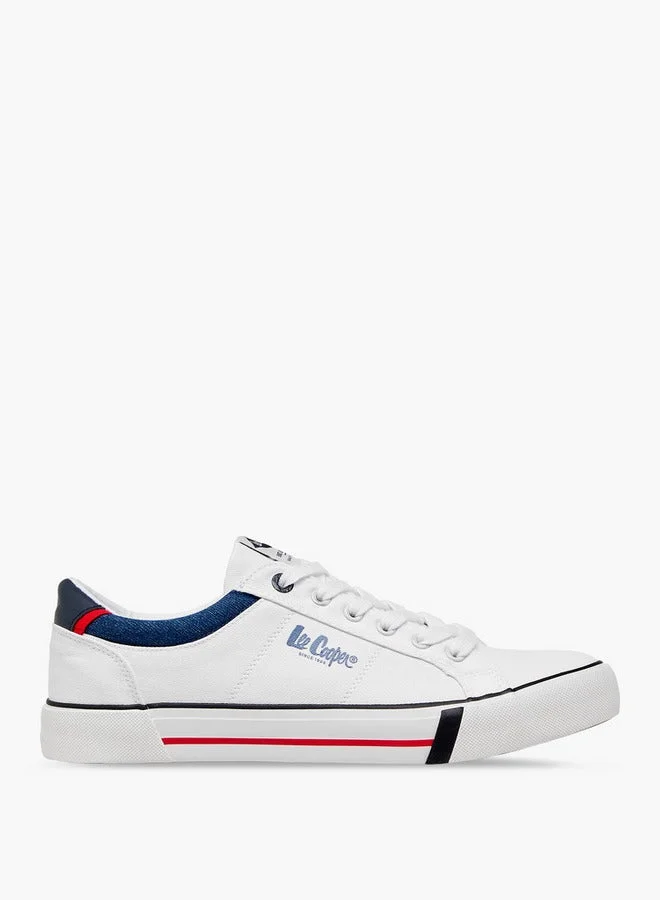 Men's Logo Detail Lace-Up Sneakers