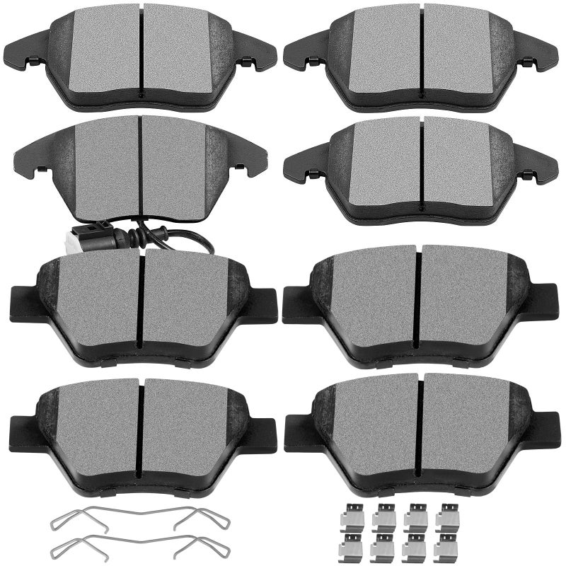 SCITOO D1456 D1107 Front Rear Brake Pads Sets Fit For Audi A3  A3 QuattroFor VW For EosFor GolfFor GTIFor Volkswagen For Jetta 20102018For Volkswagen TYPE 1 20122017