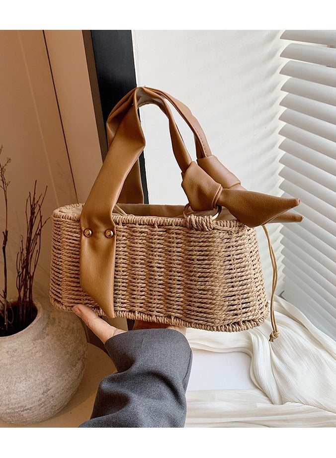 Mark Fairwhale New Beach Vacation Woven Tote Bag Beach Bag 