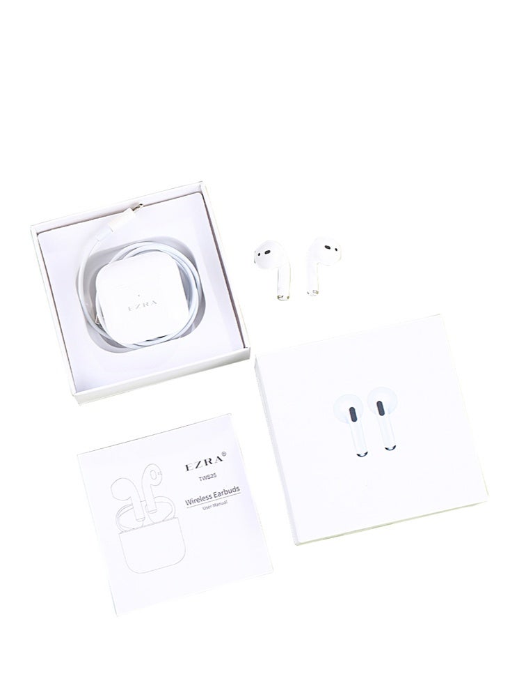 EZRA EZRA Wireless Earphones,Bluetooth Earbuds,Immersive Music Space，Sweat Resistant， 4 Hours Talk or Play music time,Bluetooth Headphones,Lightning Charging Case  - Image 5