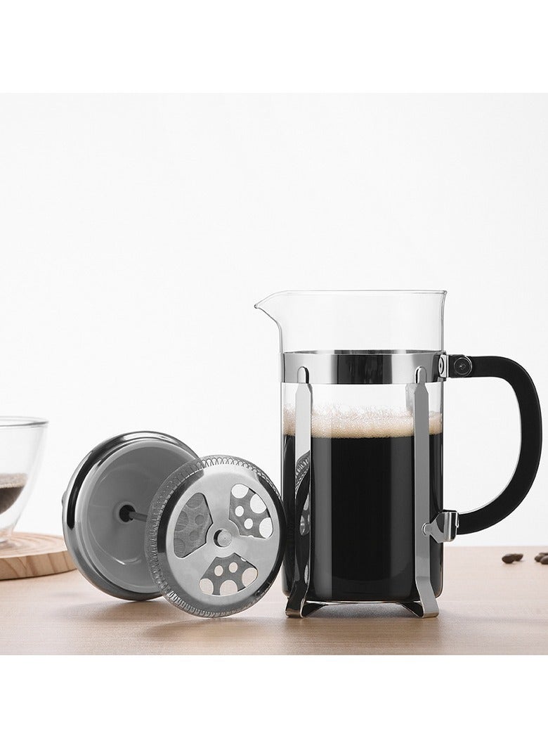 عام مضرب حليب يدوي منزلي، جهاز لإعداد الرغوة، يُستخدم أيضًا كإبريق شاي وصانع قهوة بالتقطير اليدوي وفرنch بست فرنسي. - Image 2