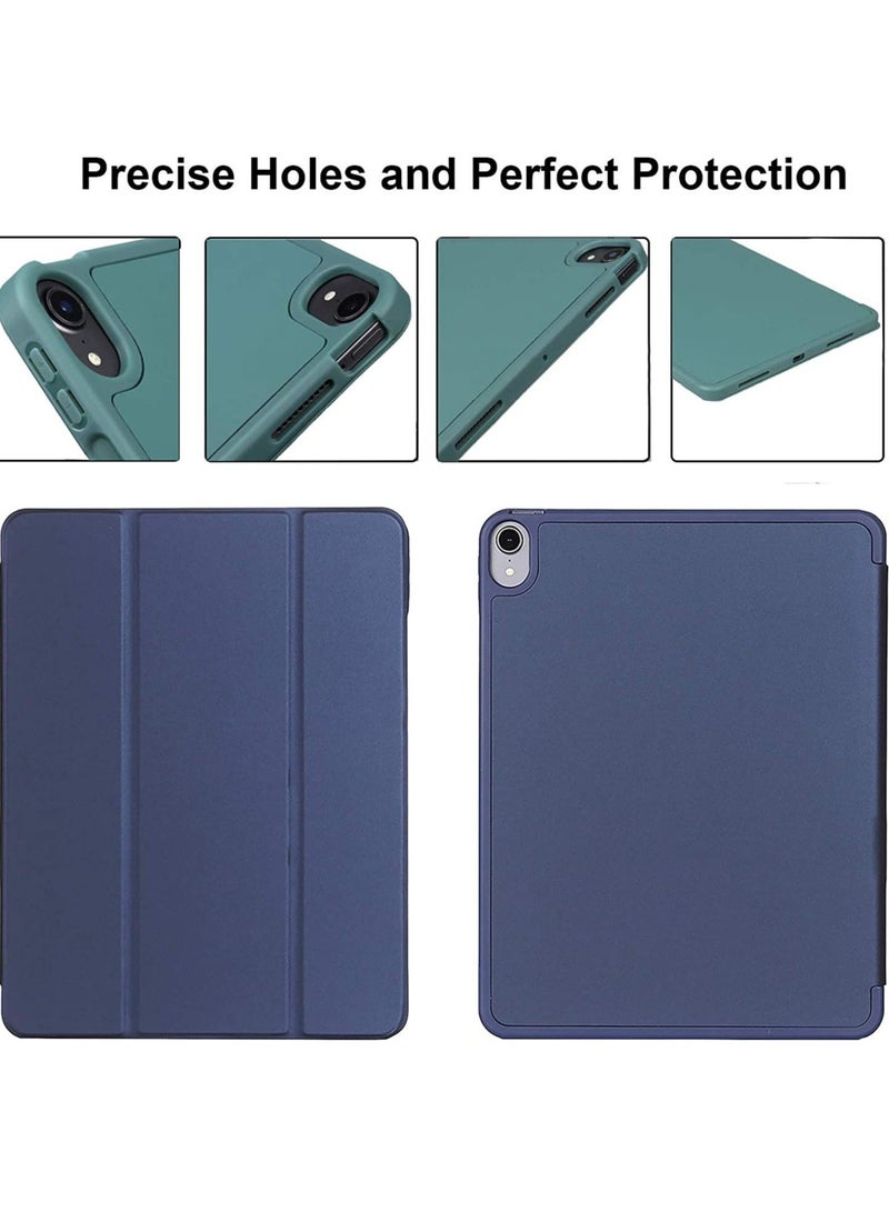 MUNTAQI for New iPad Air 4th Generation 2020 Case , for New iPad Air 4 10.9 Inch 2020 Case with Pencil Holder, Smart Trifold Stand Cover Case,Auto Sleep/Wake, Navy - Image 3
