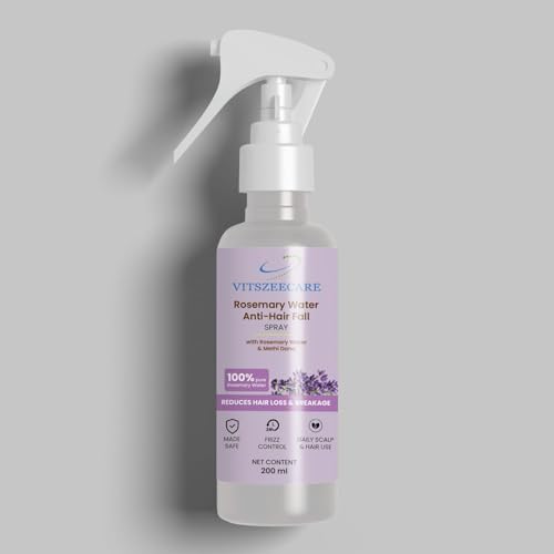 VITSZEECARE Rosemary water spray 200ml for hair Rosemary Hair Mist Shine Reduce Hairfall Strengthens Hair Suitable For Types Men & Women - Image 1