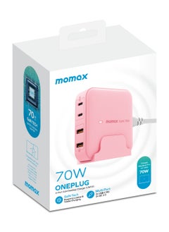 Momax Momax Oneplug Desktop Charger With GaN 4-Port 70W - Pink  - Image 4