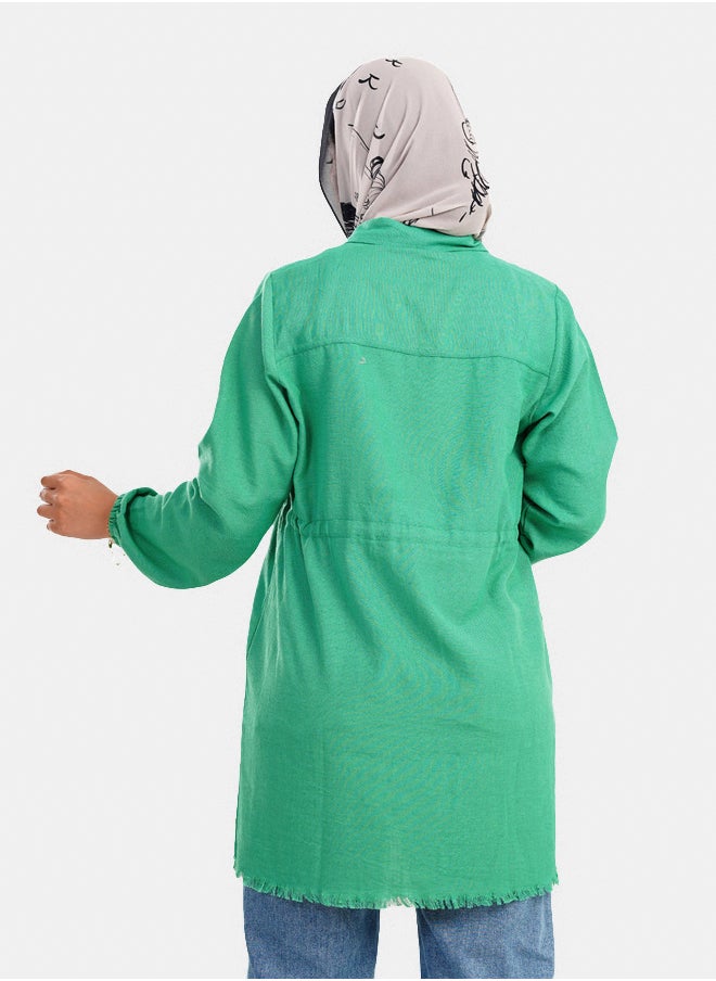 Clue - Shirt with Unfinished Hem - Image 1