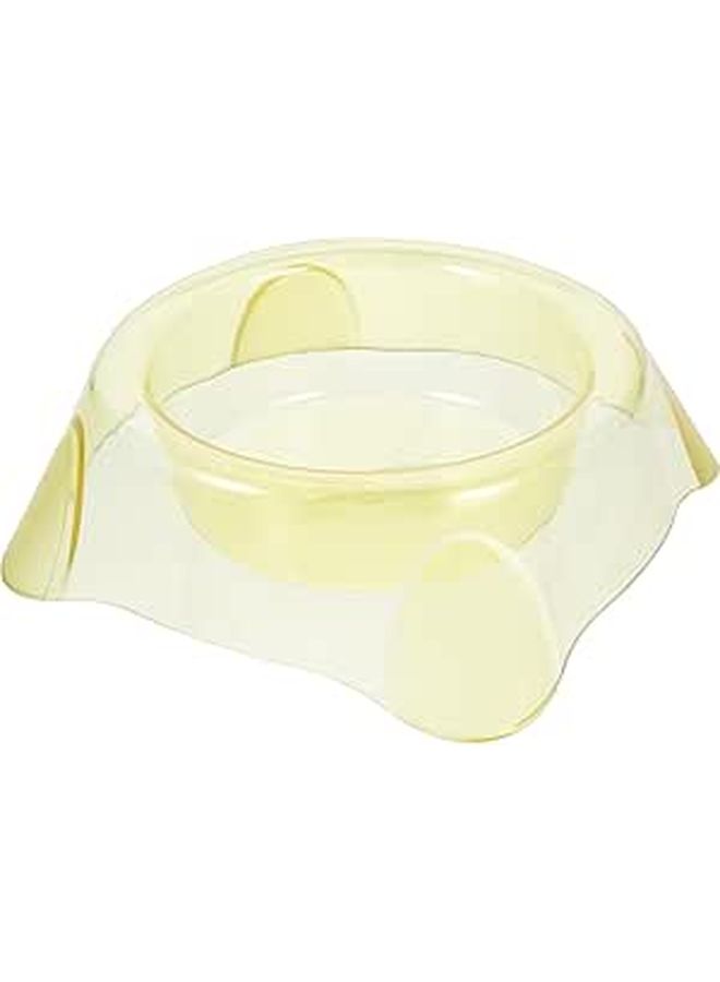 Yellow Large Pet Food Bowl for Dogs and Cats Candy Color - Image 1