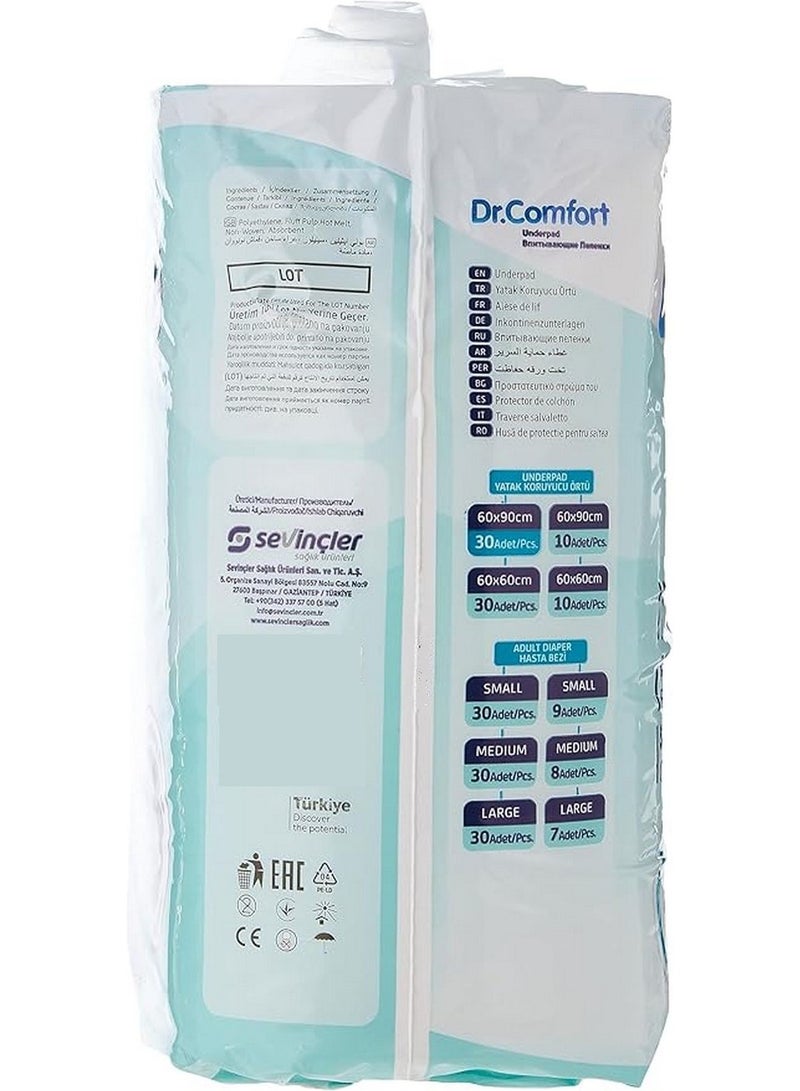 دكتور_كومفورت فوط صحية فائقة الامتصاص مقاس 60 × 90 سم 30 قطعة - Image 2