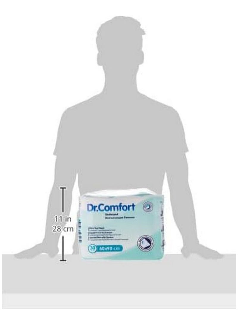 دكتور_كومفورت فوط صحية فائقة الامتصاص مقاس 60 × 90 سم 30 قطعة - Image 4