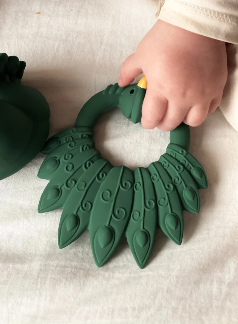 Natruba Natruba Teether Peacock - Green