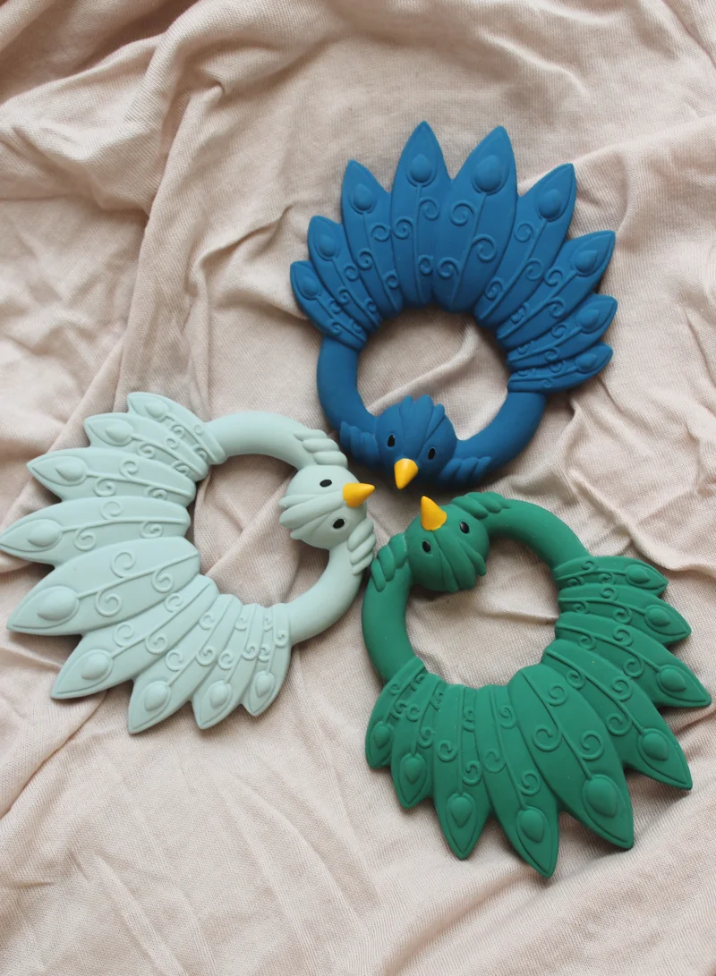 Natruba Natruba Teether Peacock - Green