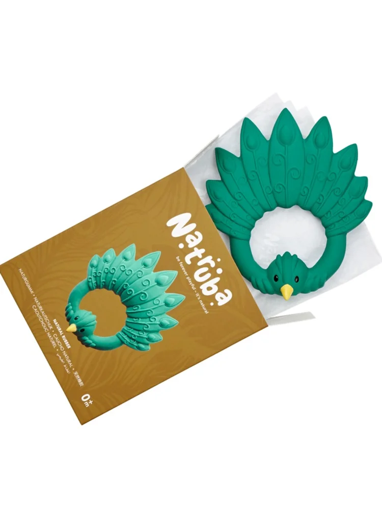 Natruba Natruba Teether Peacock - Green