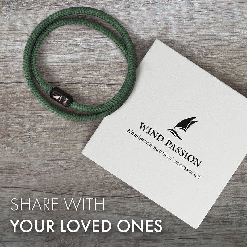 Wind Passion - Paracord Mens Bracelet - Bracelet for Women - Rope Bracelet String With Magnetic Clasp - Wrist Surfer Bracelet - Handmade Surfer Magnetic Bracelets - Sturdy & Waterproof - Image 4