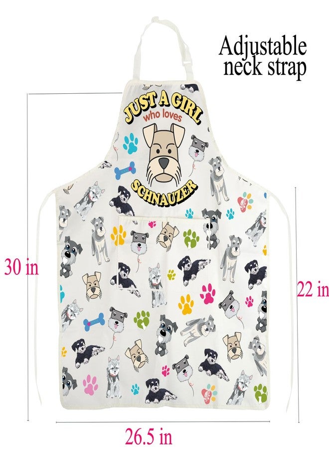 BNQL Schnauzer Apron Schnauzer Gifts for Dog Lovers Schnauzer Owner Gifts Schnauzer Puppy Dog Gift Schnauzer Cooking Kitchen Apron - Image 2