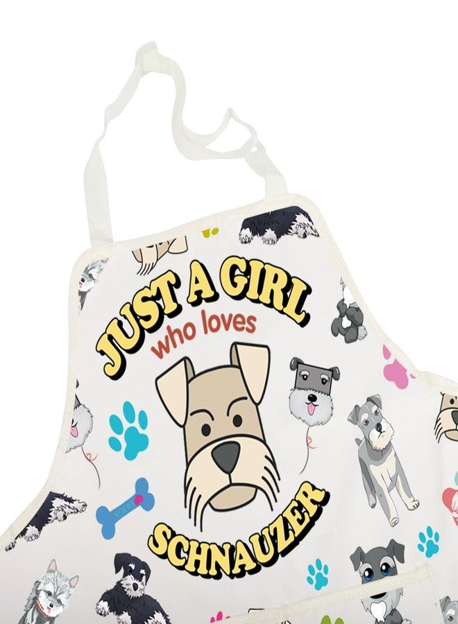 BNQL Schnauzer Apron Schnauzer Gifts for Dog Lovers Schnauzer Owner Gifts Schnauzer Puppy Dog Gift Schnauzer Cooking Kitchen Apron - Image 3