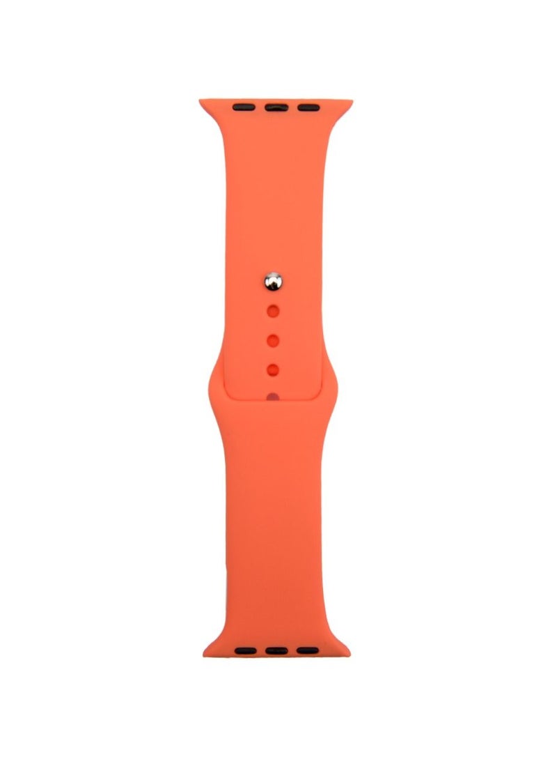 Generic - Apple Watch Band 45mm 44mm 42mm Soft Silicone Sport Band Replacement Wrist Strap Compatible for iWatch Apple Watch Series 7/SE/6/5/4/3/2/1,Nike+,Sport,Edition - Image 1