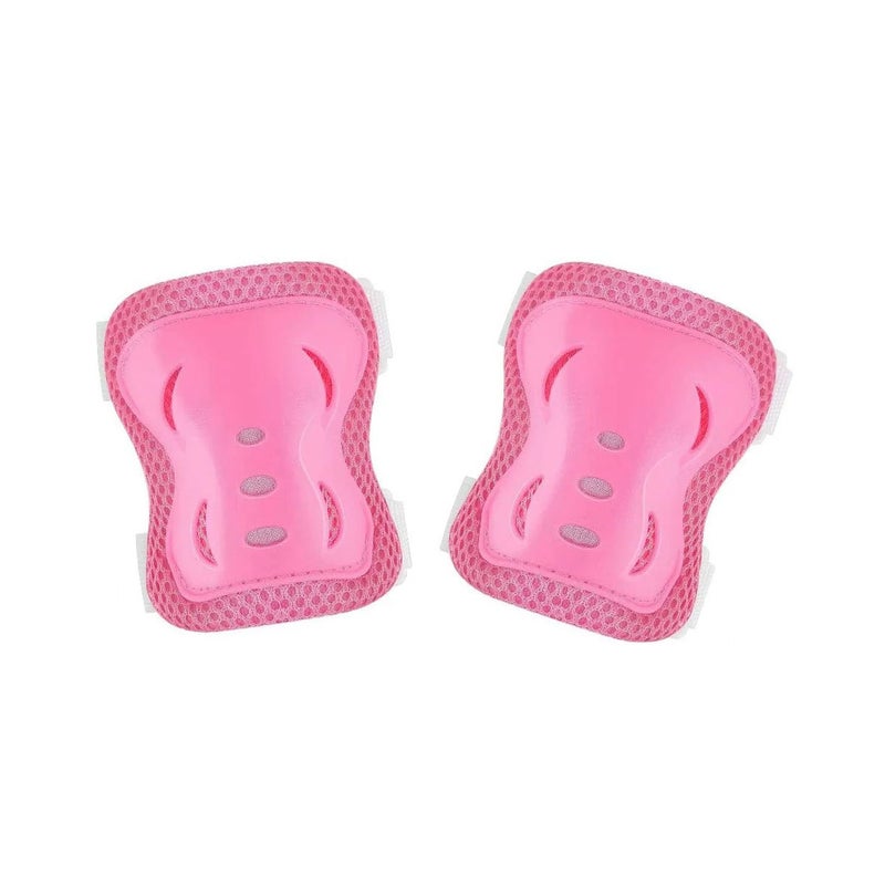 Spartan Knee Elbow and Wrist Protective Set Medium – Pink | Foam Cushion with Hard Slide Caps | Soft Fleece Liner | Flex Velcro Straps | Youth Size M (10+Years) Multi‑Sport Safety Gear SP‑9016 - Image 3