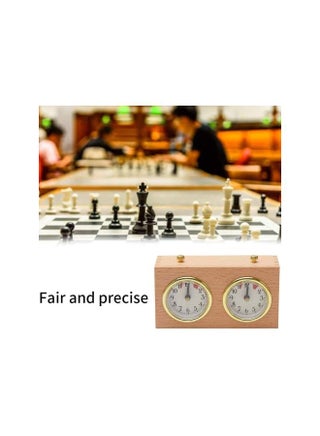 Chess Timer Mechanical Chess Clock, Timer Chess Clock Mechanical Chess Timer, Clock Chess Timer Chess Clock Wooden Analog Game Mechanical Timer Count Up Down for Competition