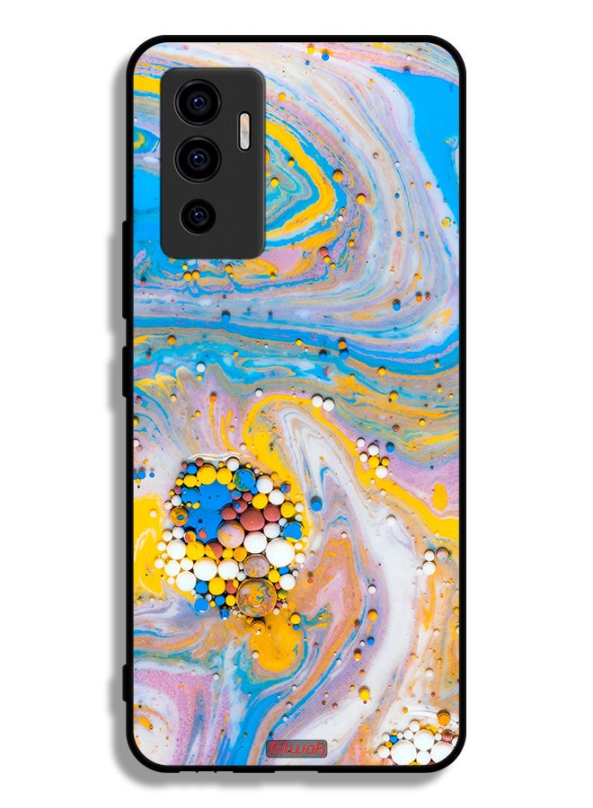 Tolwak Vivo V23e 4G Protective Case Cover Gems Colorful Abstraction - Image 2