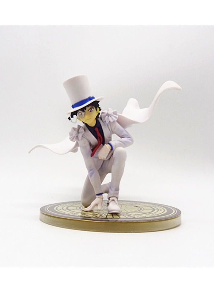 عام تمثال دمية كونان الكيد، سارق الوحوش، بلباس فستان أبيض في وضعية الركوع معبأ في صندوق زينة - Image 1