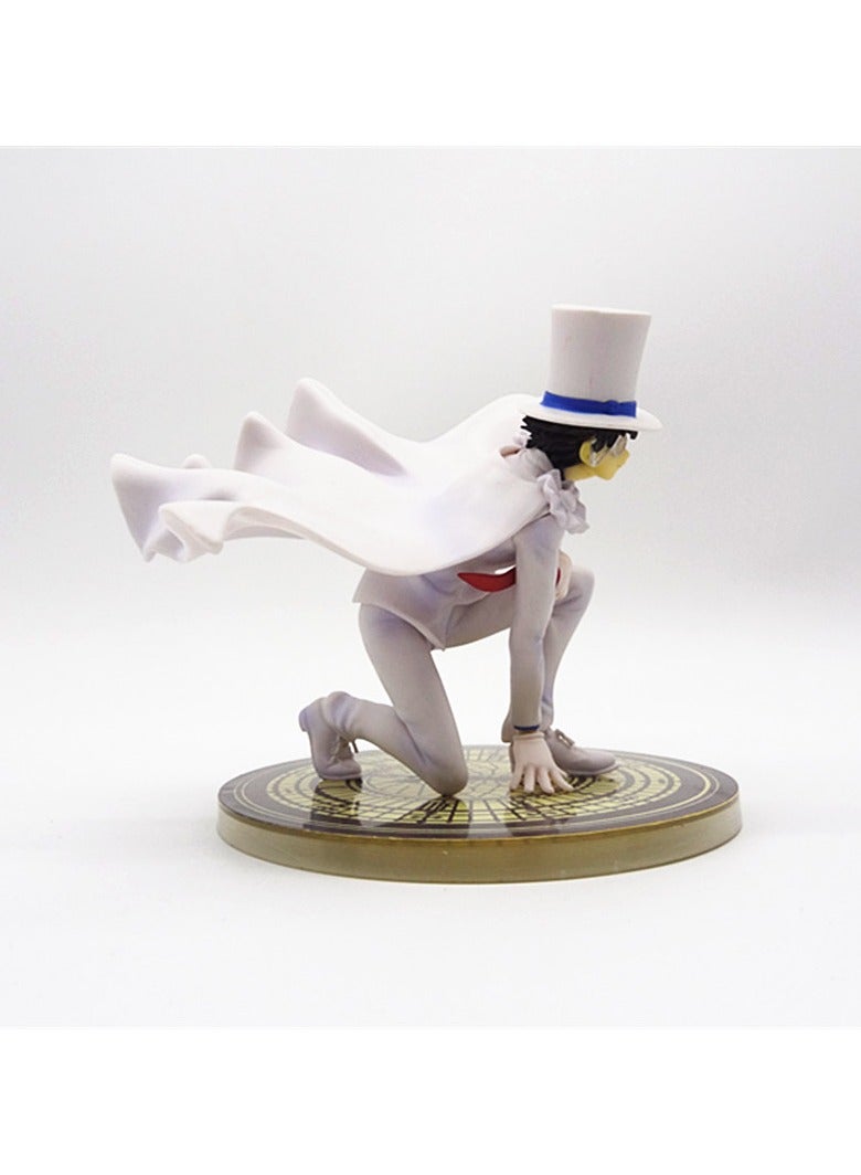 عام تمثال دمية كونان الكيد، سارق الوحوش، بلباس فستان أبيض في وضعية الركوع معبأ في صندوق زينة - Image 2