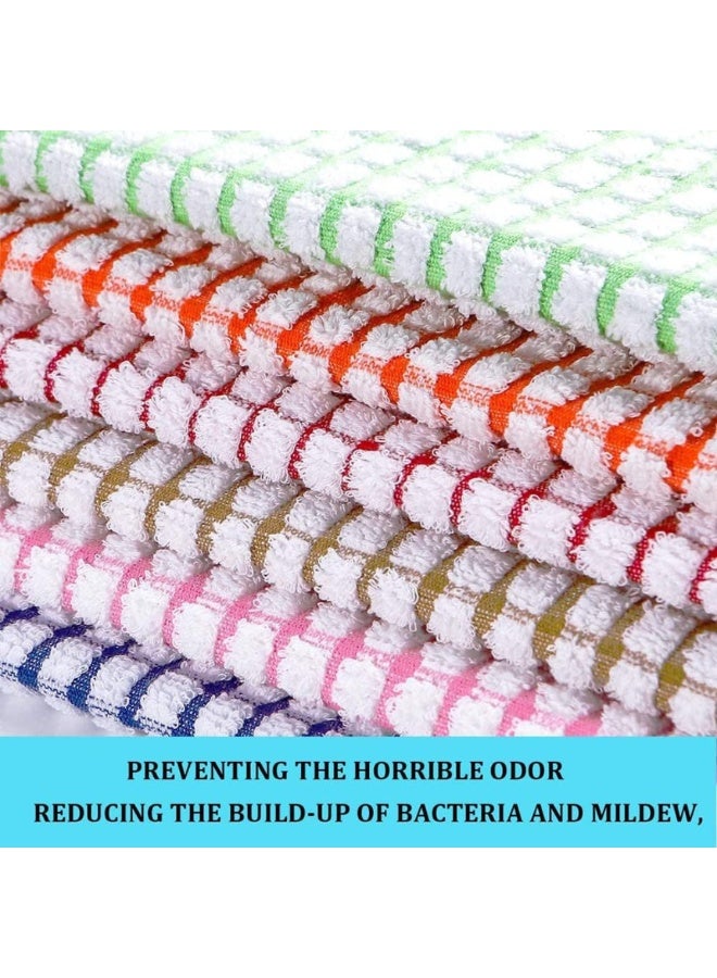 يلا بيك مناشف اطباق للمطبخ مقاس 28 سم × 40 مطبخ قطنية كبيرة 6 قطع لتجفيف الاطباق والملابس ومناشف وتجفيف - Image 4