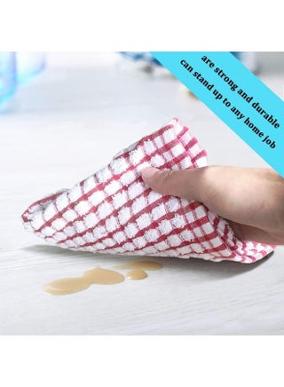 مناشف اطباق للمطبخ مقاس 28 سم × 40 مطبخ قطنية كبيرة 6 قطع لتجفيف الاطباق والملابس ومناشف وتجفيف - view 3
