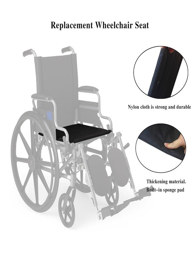Migeek 20-Inch Wheelchair Replacement Seat, Replacement Parts with Hardware, Nylon Seat, Black (20 X 16) - Image 3