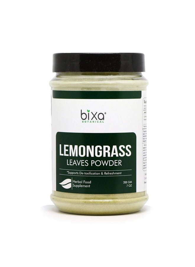 bixa BOTANICAL - Lemongrass Powder (Cymbopogon Citratus) 200Gm (7 Oz) Pack Of 1 Excellent Detox Cleanse ;Superfood Ayurveda Herb For Increase Urinary Output And Remove Toxic Waste - Image 1