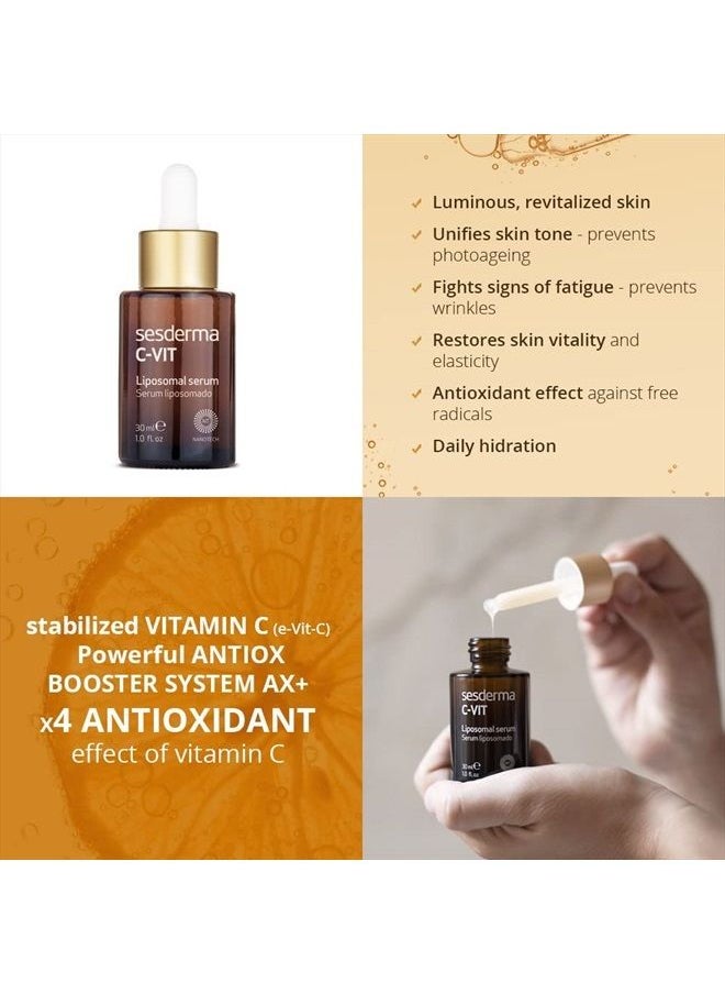 SeSDERMA - C-Vit Liposomal Serum | Hydrated and Radiant Skin | Antioxidant Serum | First Signs of Ageing | Pigmentation | Vitamin C Serum for Face | Professional Skincare, 1 Fl Oz - Image 1