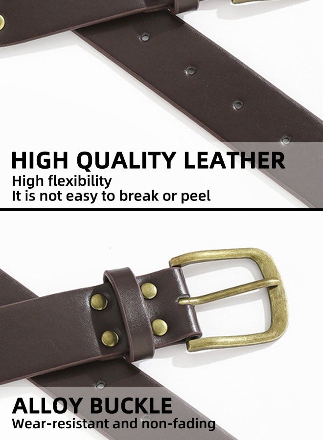 أحزمة غربية للنساء من جلد البقر Y2K، أحزمة سلسلة كونشو، أحزمة بوهو ديسك، أحزمة ريفية عتيقة للفساتين - Image 4