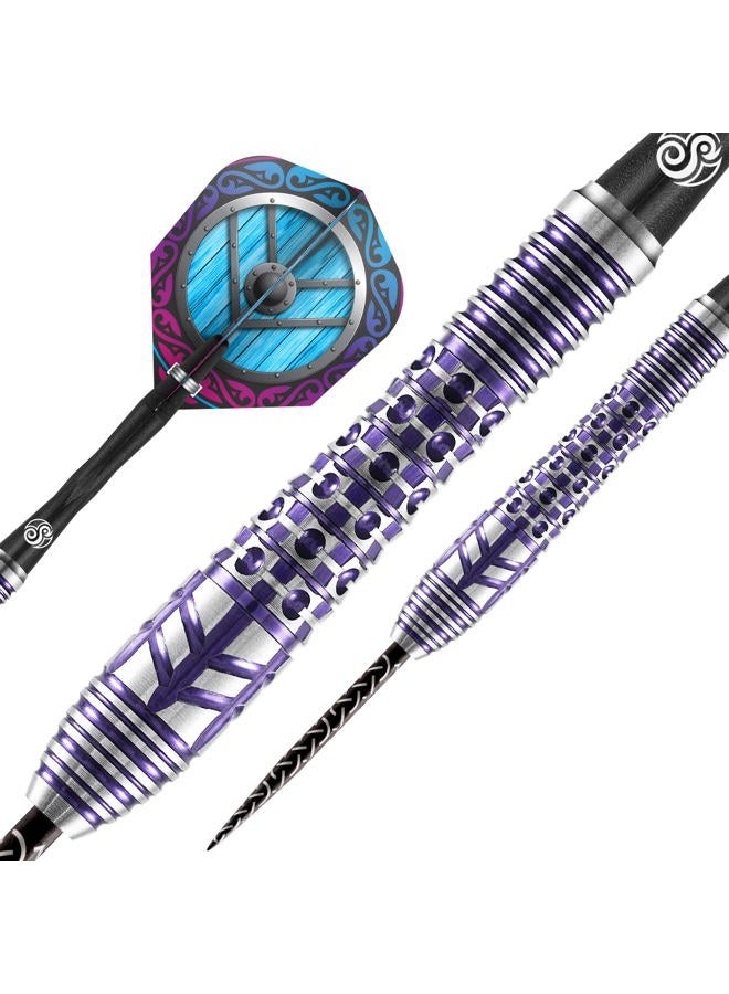 Shot! Darts Viking Shield Maiden 90% Tungsten Pro Throwing Steel Tip Set, Professional Made In New Zealand Designed Dart Flights For Women & Men Metal Bar Adults - Image 2