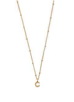 Initial C Satellite Chain Necklace