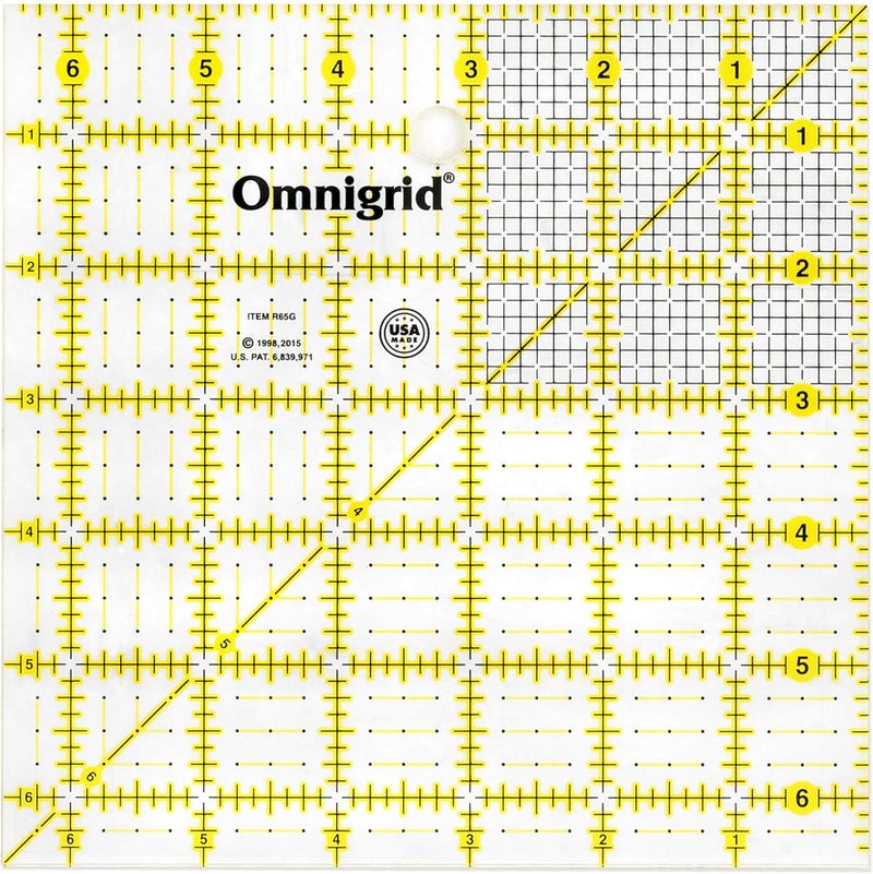 Omnigrid Omnigrid Square Value Pack 212 412 612 912 Quilting Ruler 25 45 65 and 95 Clear 4 Pack R2595S  - Image 3