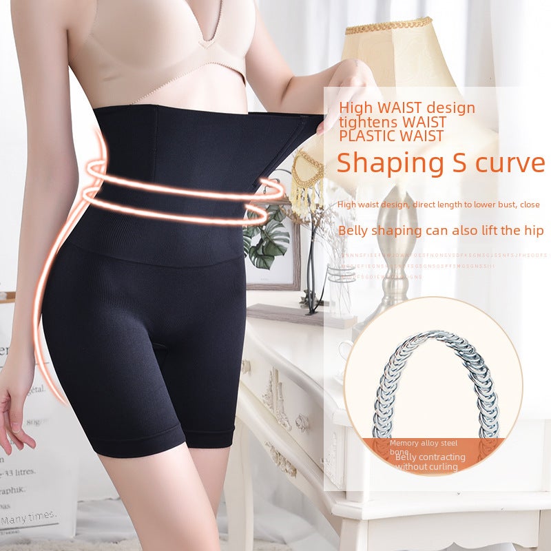 High Waist Postpartum Shapewear Panties Black - Image 5